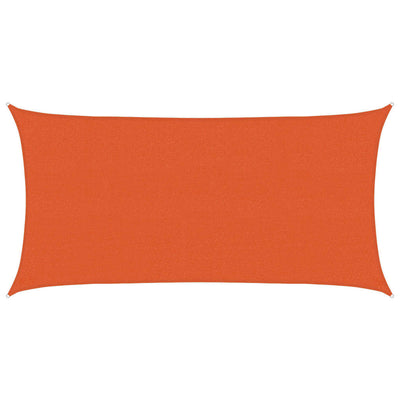 solsejl 2x4 m 160 g/m² HDPE orange