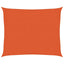 solsejl 2,5x3 m 160 g/m² HDPE orange
