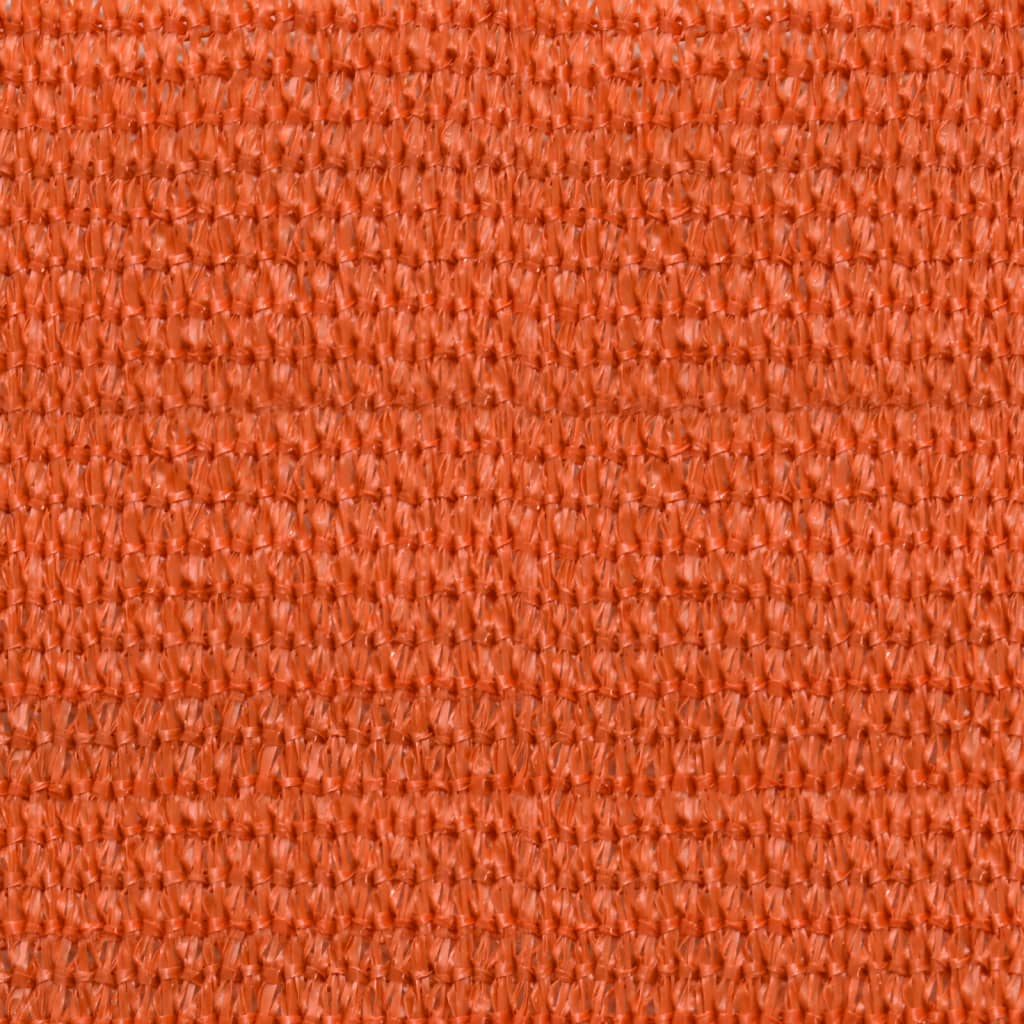 solsejl 3x6 m 160 g/m² HDPE rektangulær orange