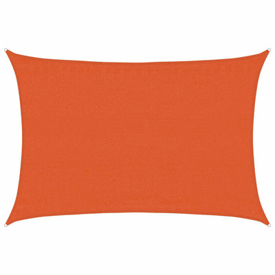 solsejl 160 g/m² 3,5x4,5 m HDPE orange