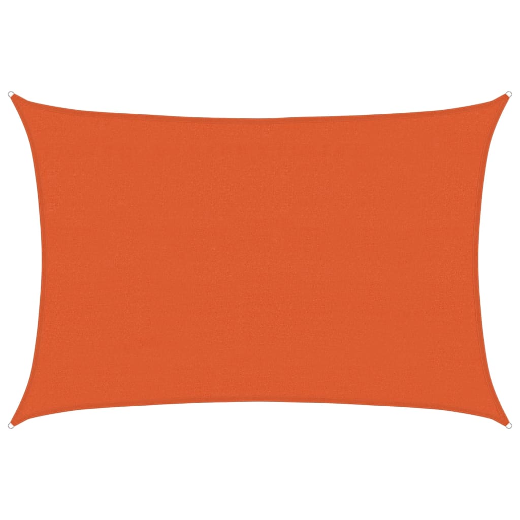 solsejl 160 g/m² 3,5x5 m HDPE orange