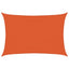 solsejl 4x5 m 160 g/m² HDPE rektangulær orange