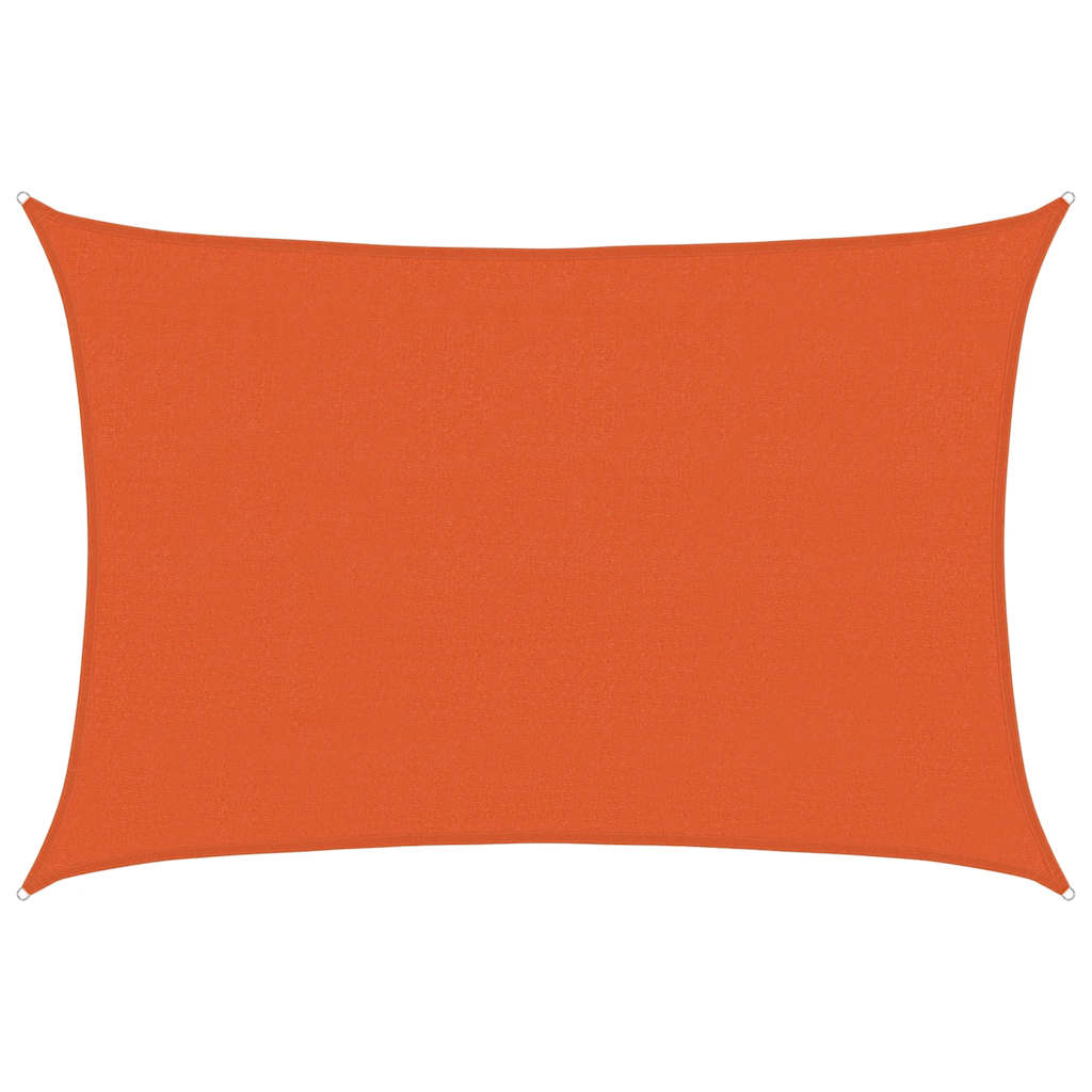 solsejl 4x6 m 160 g/m² HDPE orange