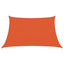 solsejl 160 g/m² 3/4x2 m trapezformet HDPE orange