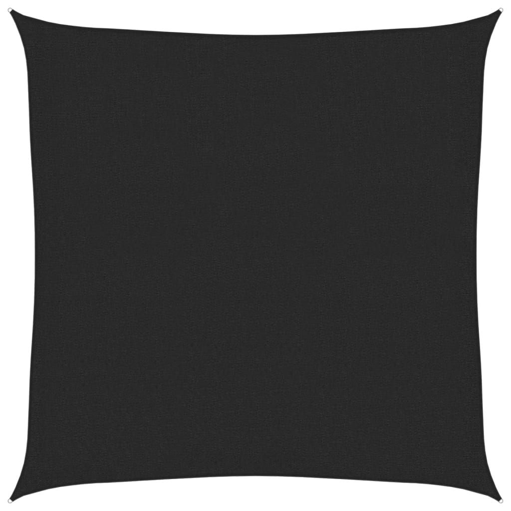 solsejl 2x2 m 160 g/m² HDPE sort