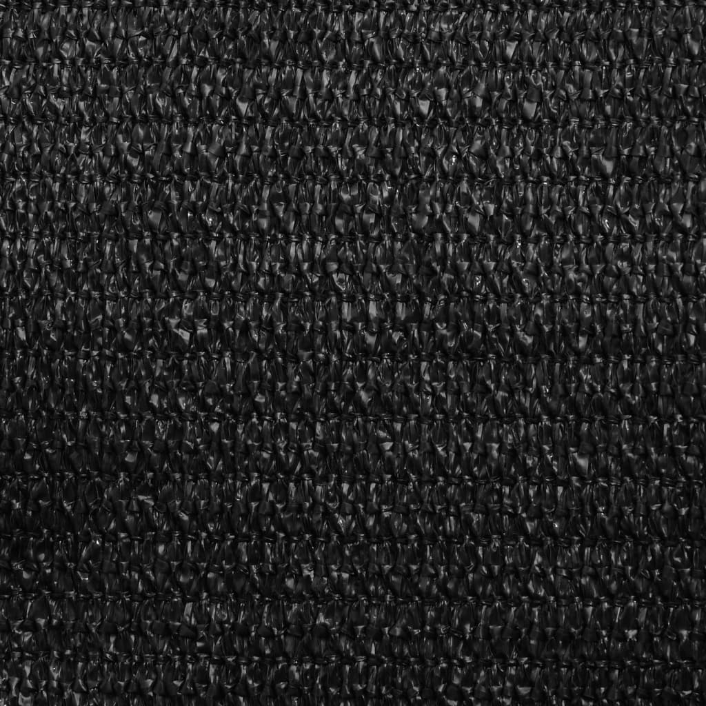 solsejl 6x6x6 m 160 g/m² HDPE sort