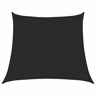 solsejl 4/5x4 m 160 g/m² trapezformet HDPE sort