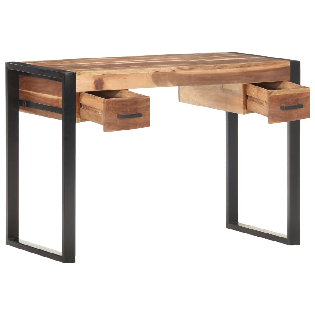 skrivebord 110x50x76 cm massivt træ