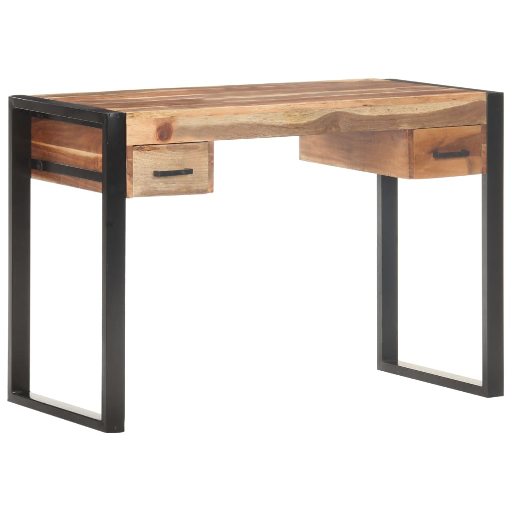 skrivebord 110x50x76 cm massivt træ