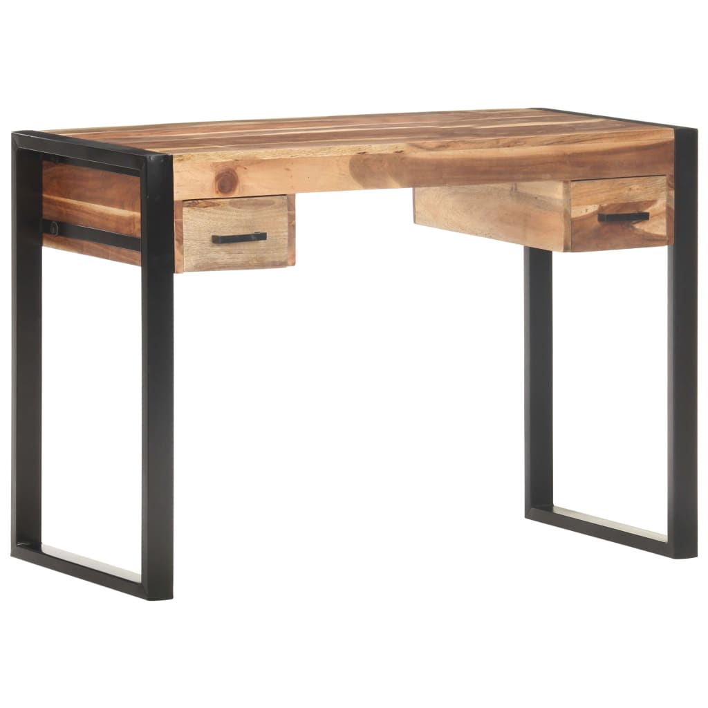 skrivebord 110x50x76 cm massivt træ