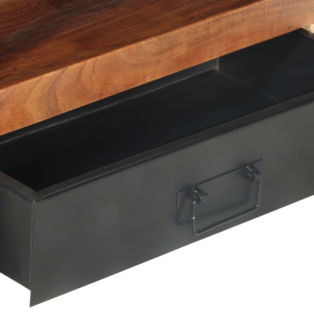tv-bord 120x30x40 cm massivt teaktræ