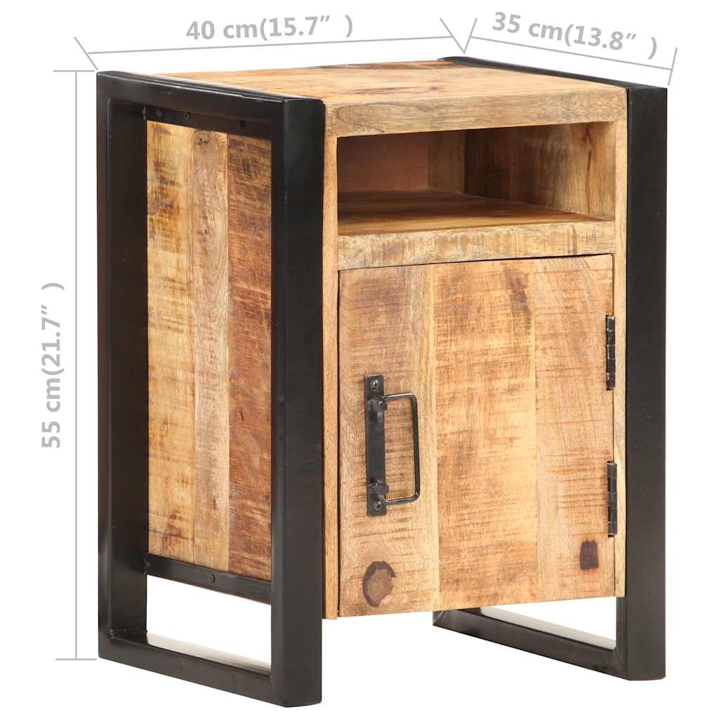 sengeskab 40x35x55 cm massivt mangotræ