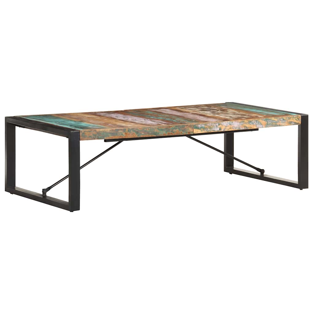 sofabord 140x70x40 cm massivt genbrugstræ