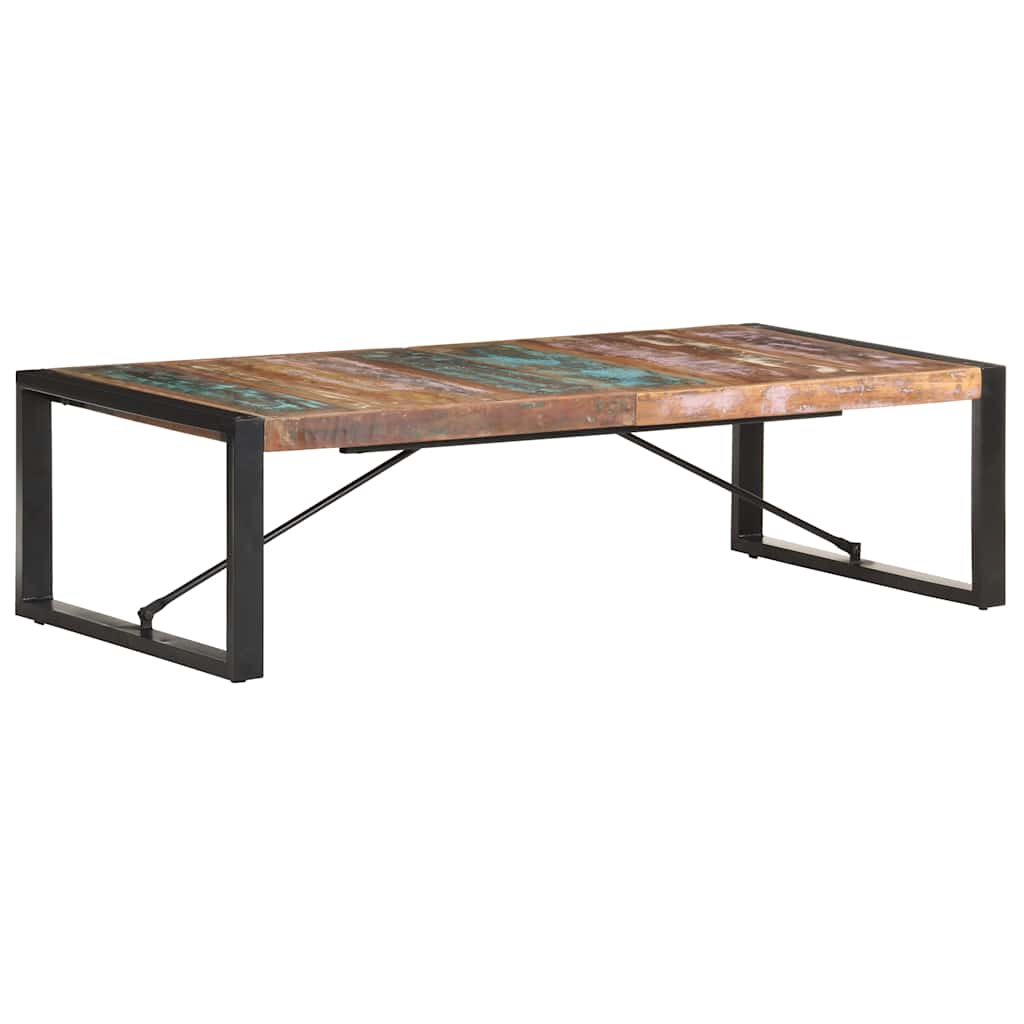 sofabord 140x70x40 cm massivt genbrugstræ