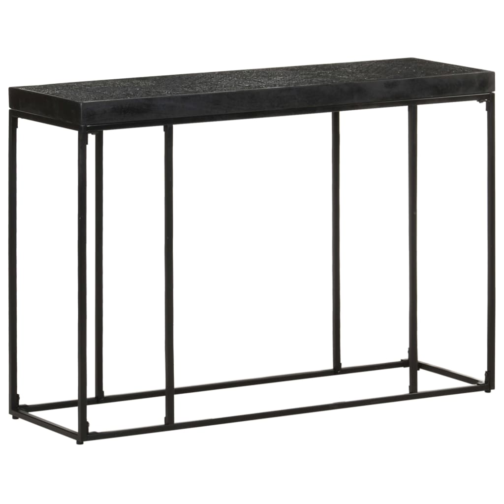 konsolbord 110x35x76 cm massivt akacietræ og mangotræ sort