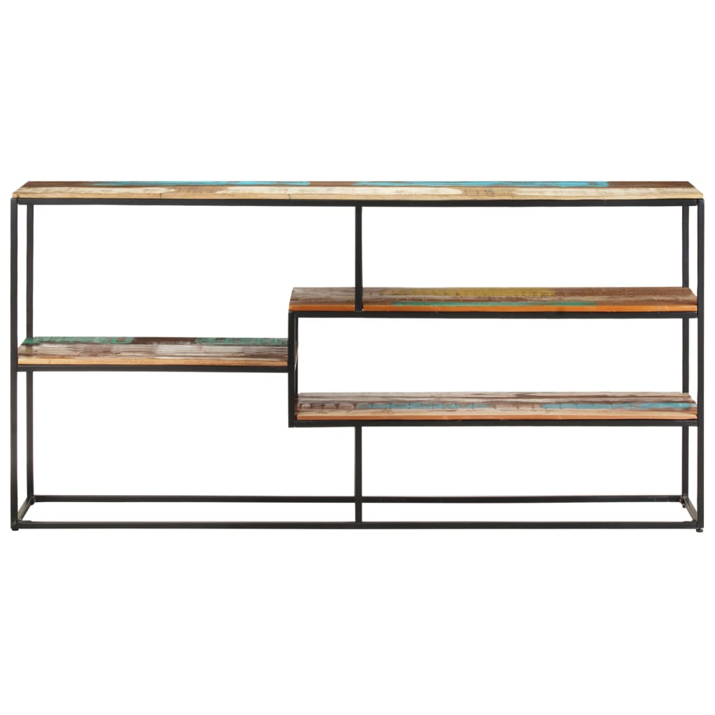 skænk 150x30x75 cm massivt genbrugstræ