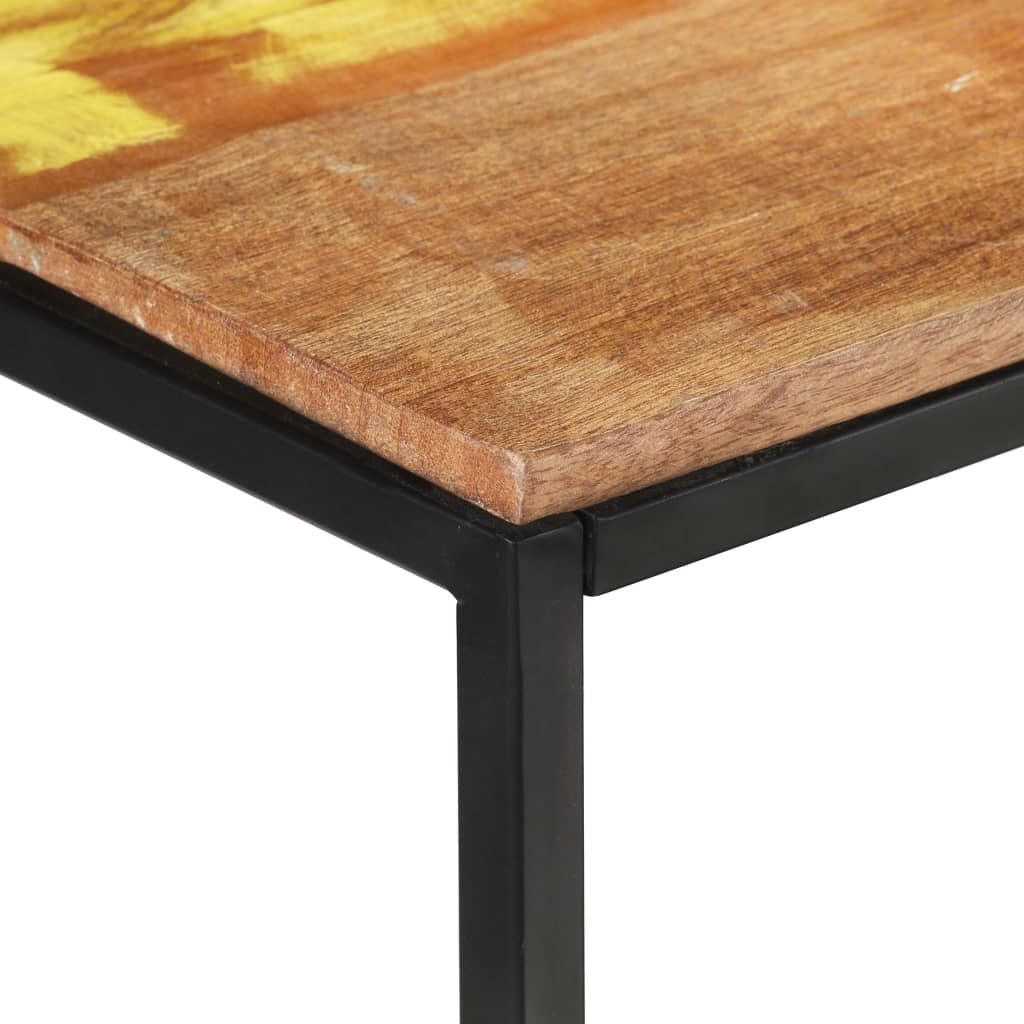 skænk 150x30x75 cm massivt genbrugstræ