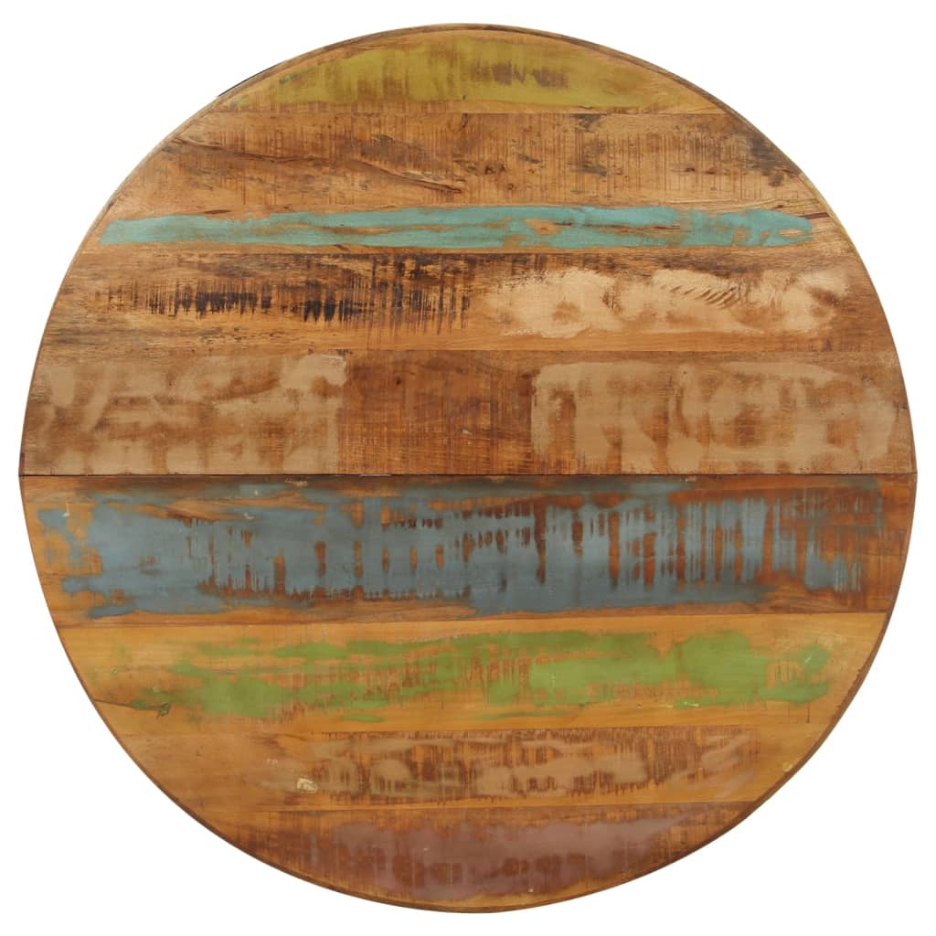 spisebord 100x100x75 cm rundt massivt genbrugstræ