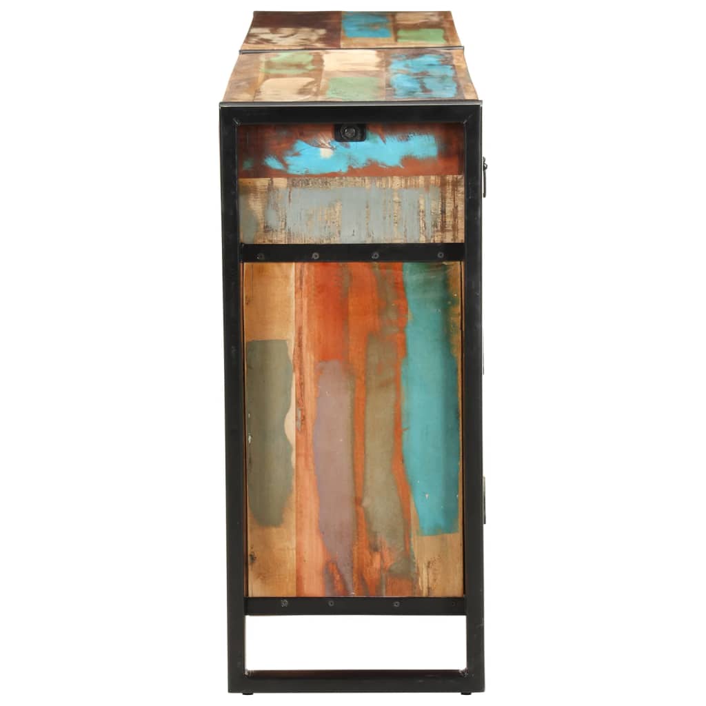 skænk 172x35x80 cm massivt genbrugstræ
