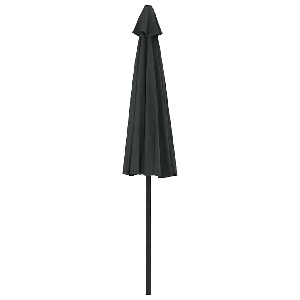 altanparasol med aluminiumsstang 270x144x222 cm halv sort