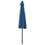 altanparasol med aluminiumsstang 300x155x223 cm halv blå