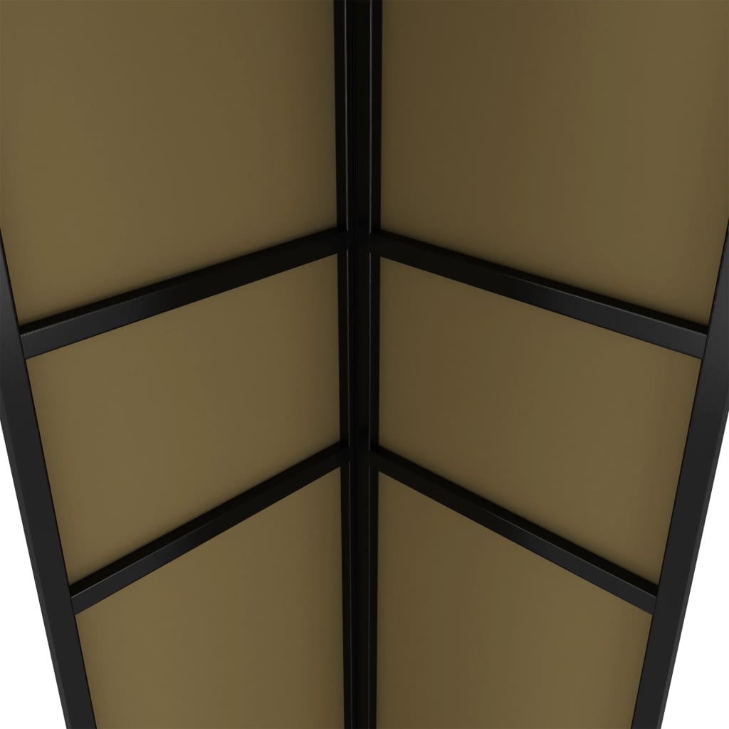 pavillon med dobbelttag 3x6 m 180 g/m² gråbrun