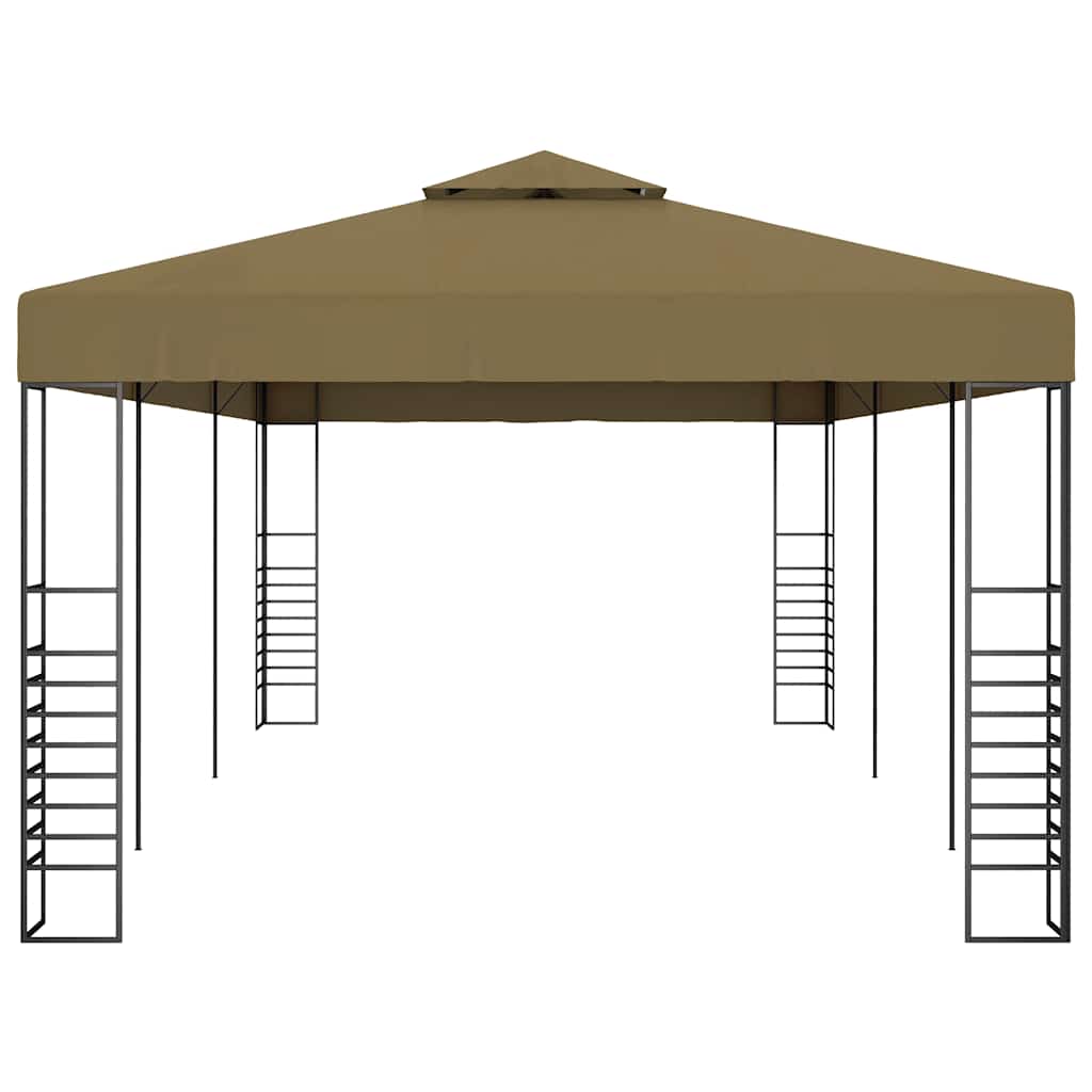 pavillon 6x3x2,7 m 180 g/m² gråbrun