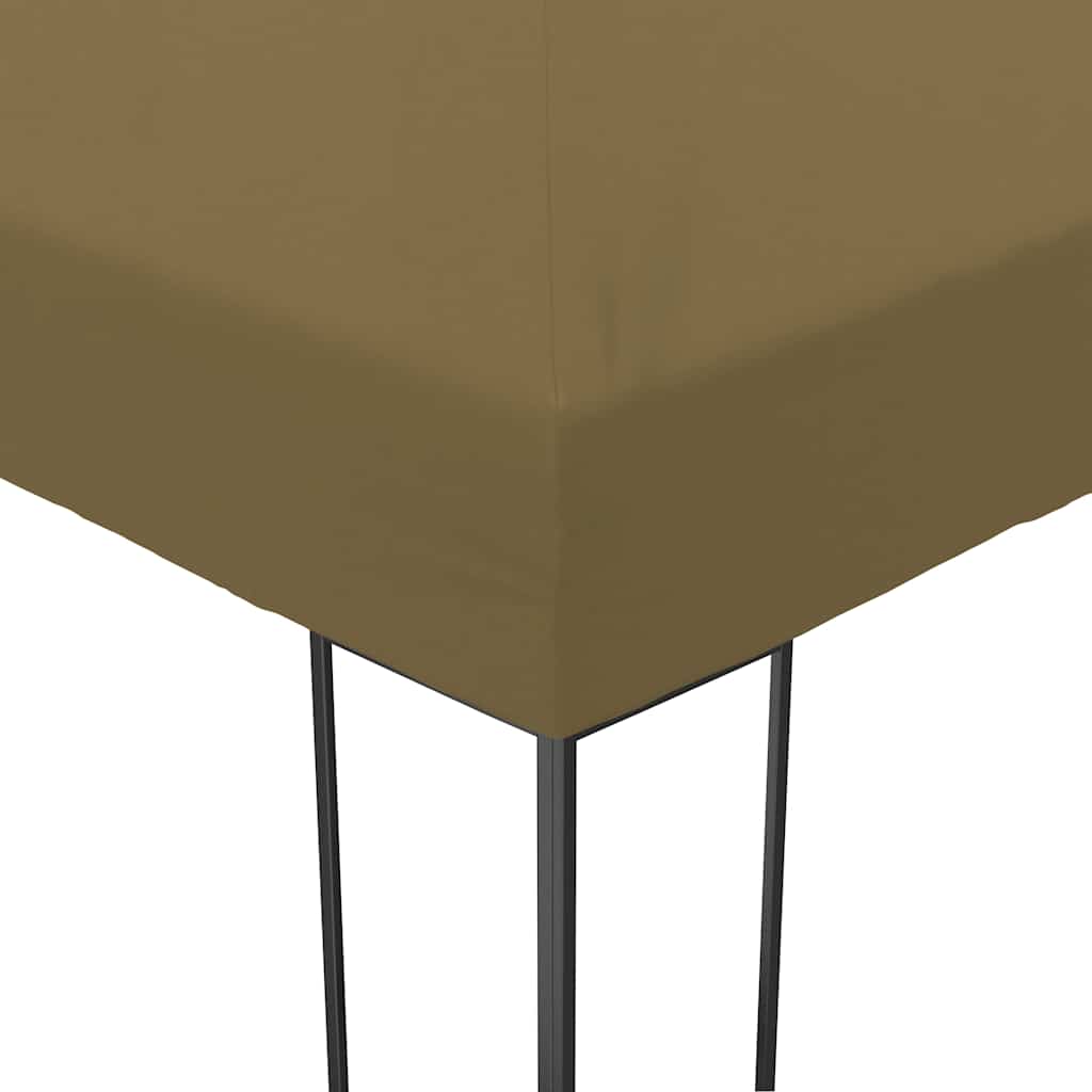 pavillon 6x3x2,7 m 180 g/m² gråbrun