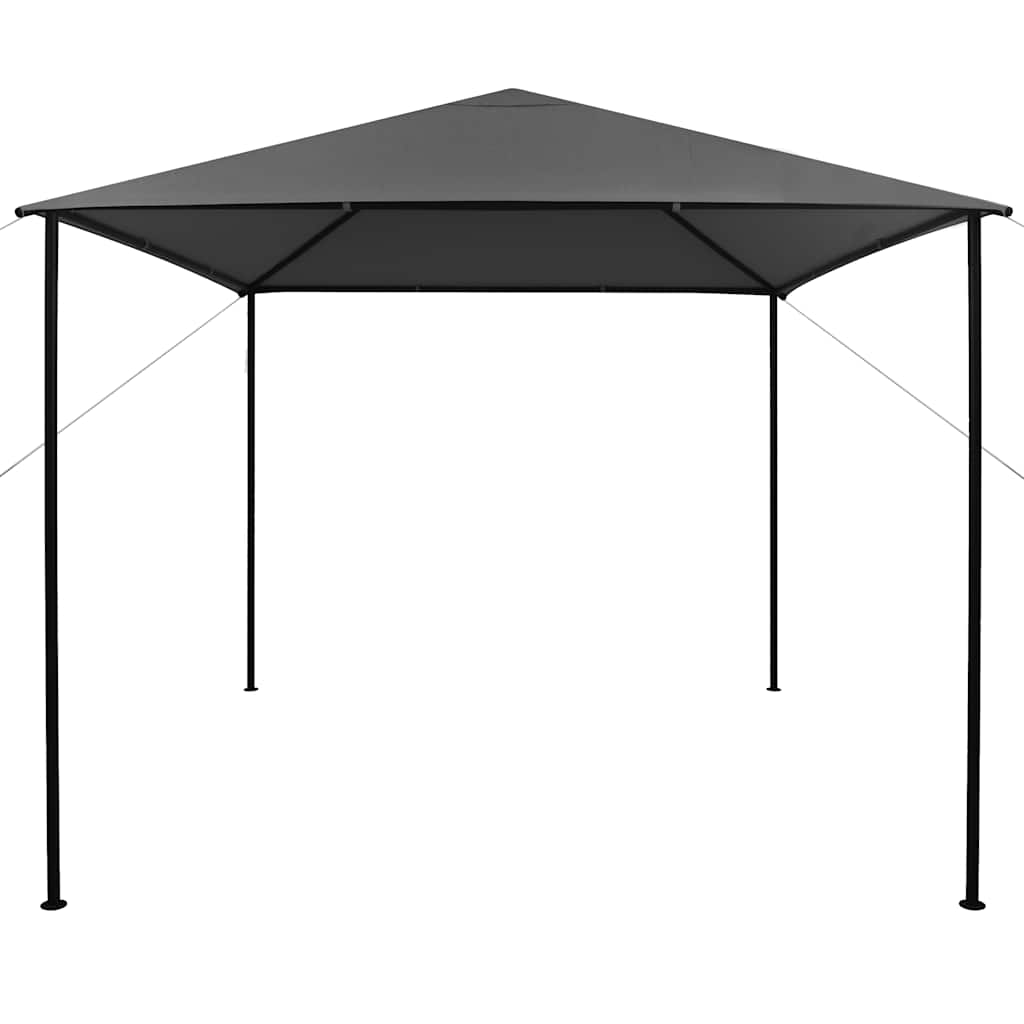 pavillon 3x3 m stof og stål 180 g/m² antracitgrå