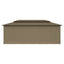 pavillon med gardiner 600x298x270 cm 180 g/m² gråbrun