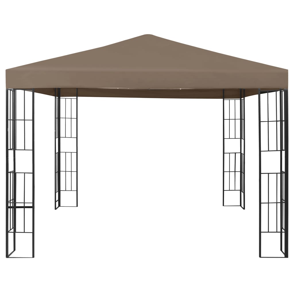 pavillon 3x3 m gråbrun