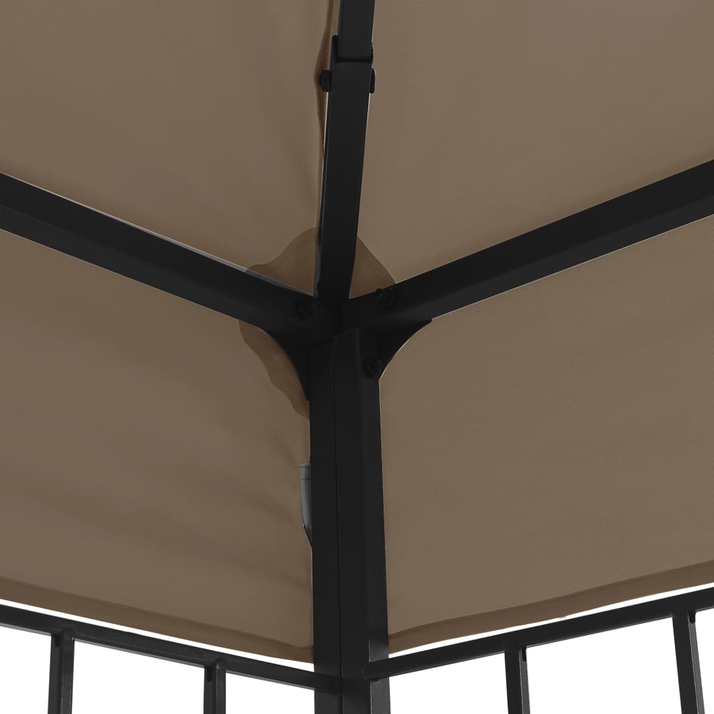 pavillon 3x3 m gråbrun