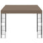 vægmonteret pavillon 3x3 m stof gråbrun