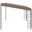 vægmonteret pavillon 4x3 m stof gråbrun