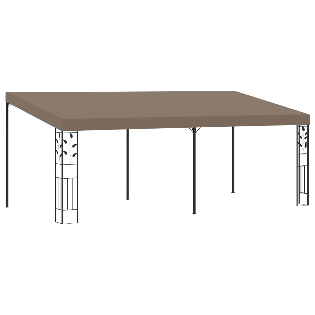 vægmonteret pavillon 6x3x2,5 m gråbrun