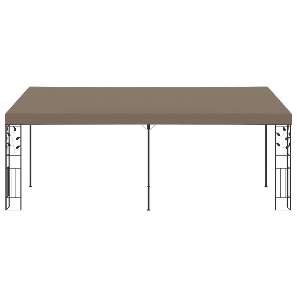 vægmonteret pavillon 6x3x2,5 m gråbrun