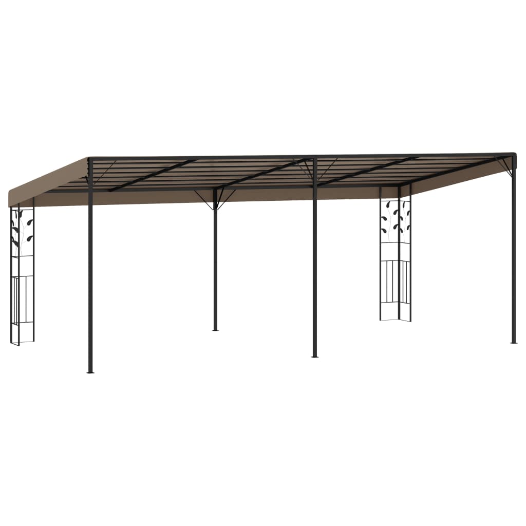 vægmonteret pavillon 6x3x2,5 m gråbrun