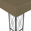 pavillon 3x3 m stof gråbrun