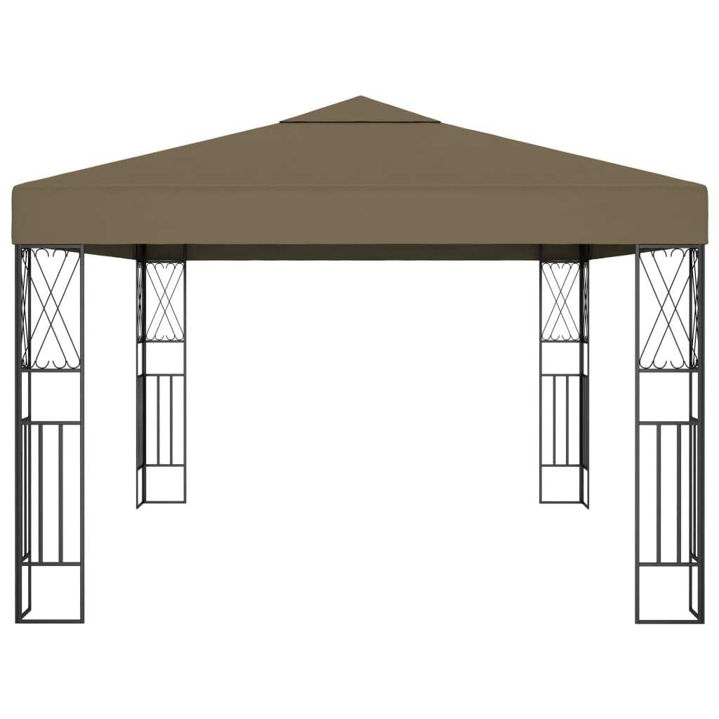 pavillon 3x4 m stof gråbrun