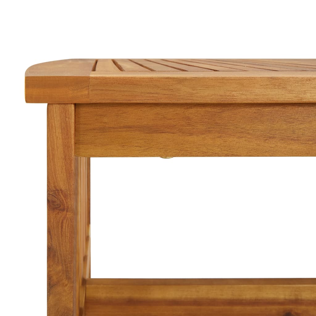 sofabord 102x50x43 cm massivt akacietræ