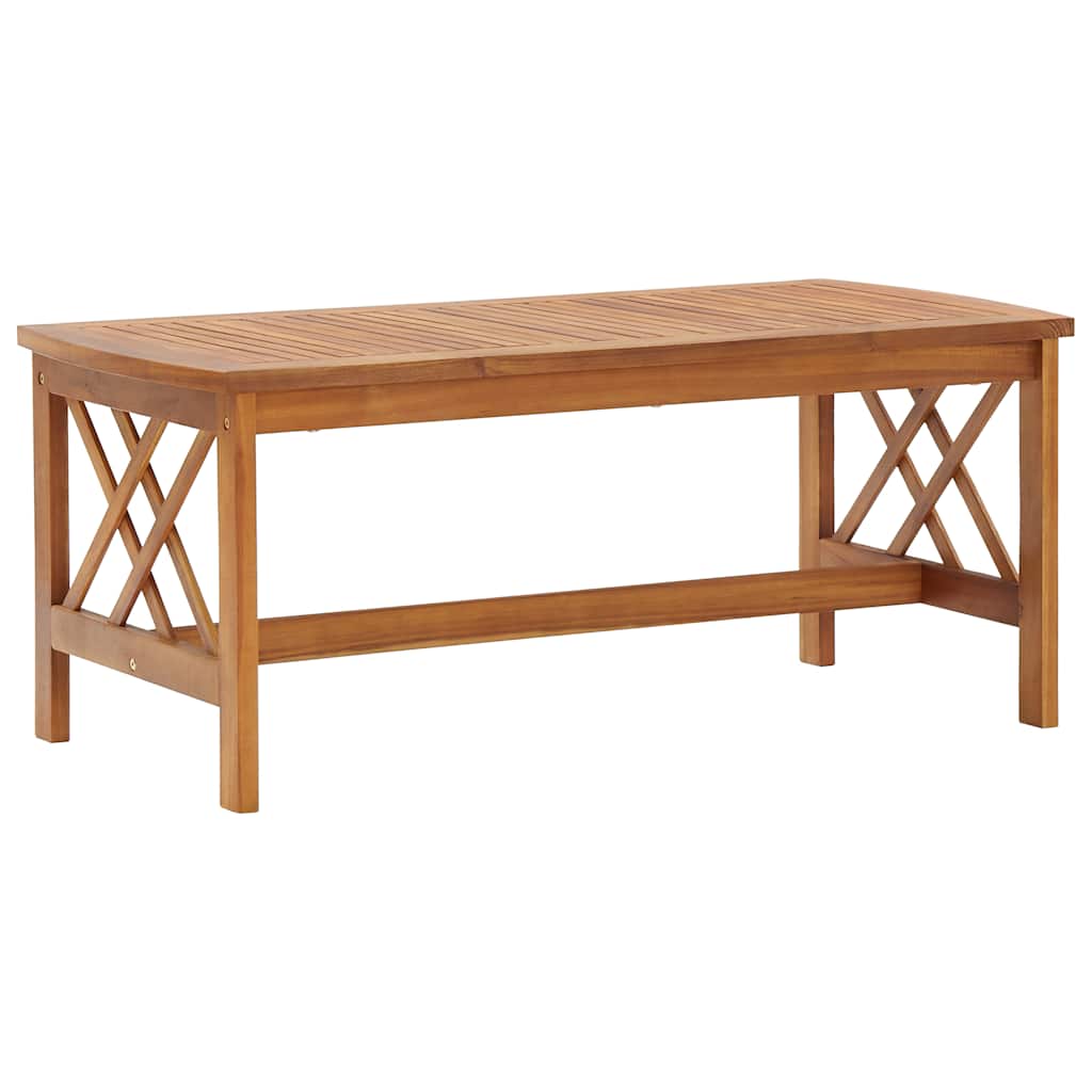 sofabord 102x50x43 cm massivt akacietræ