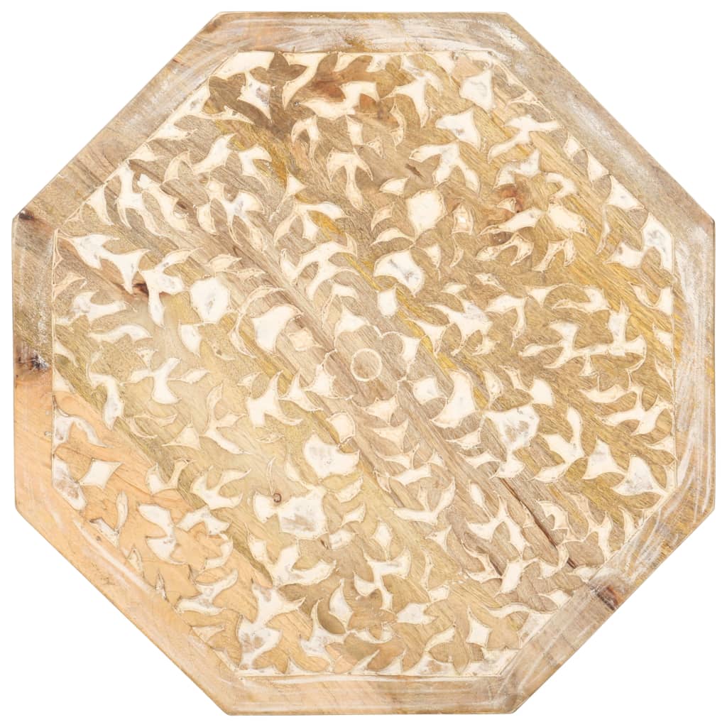 sidebord Ø48 cm massivt mangotræ