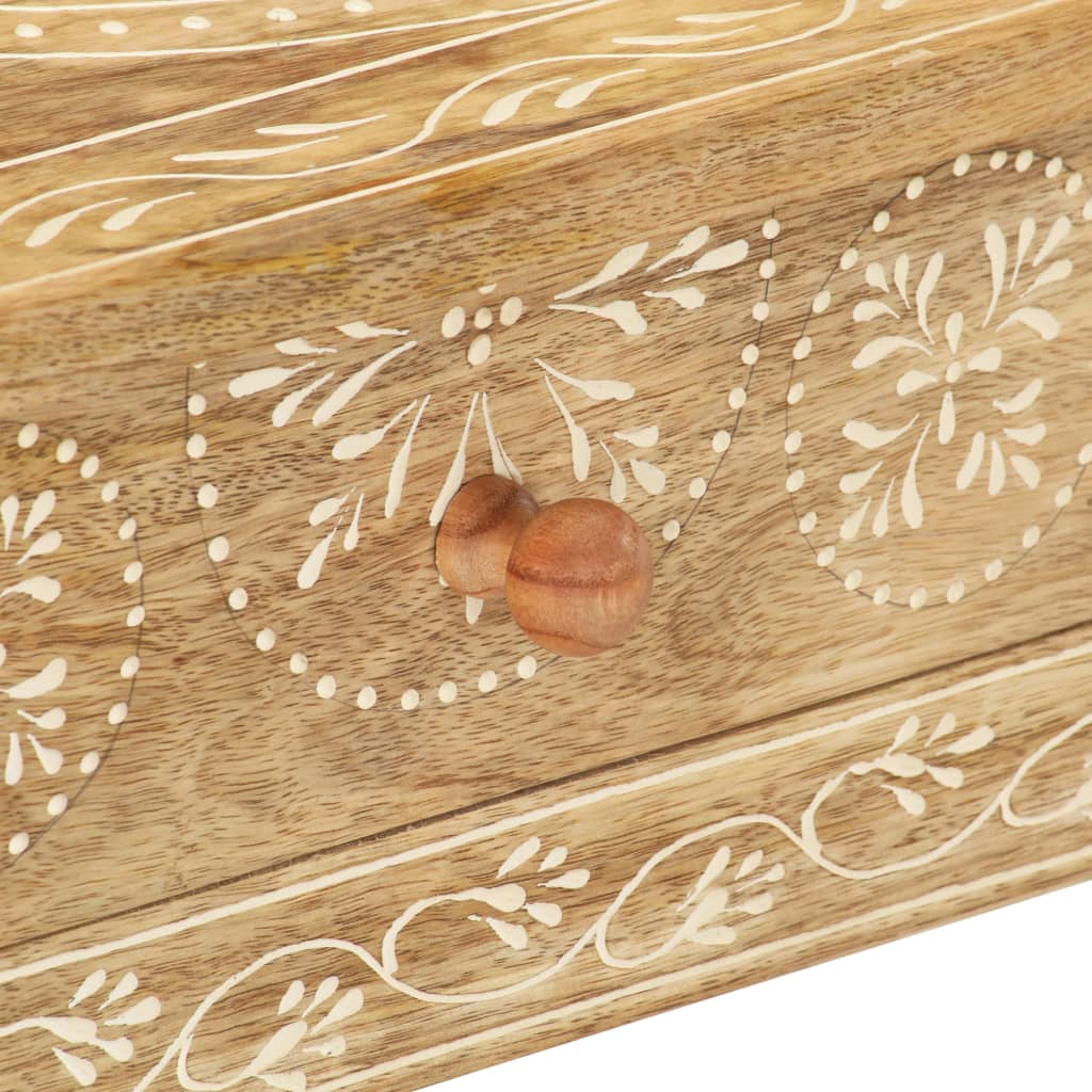konsolbord 80x35x74 cm massivt mangotræ