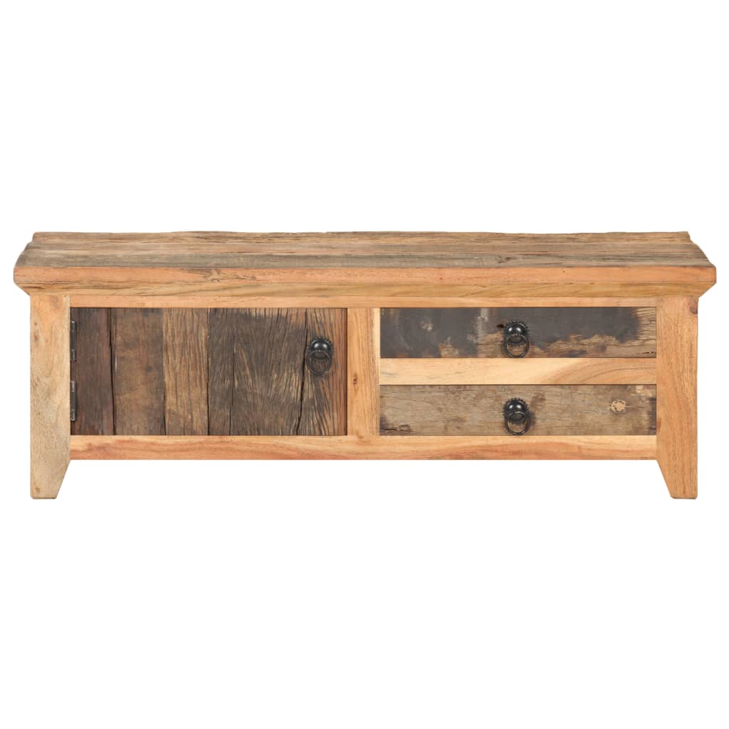 sofabord 90x50x31 cm massivt genbrugstræ