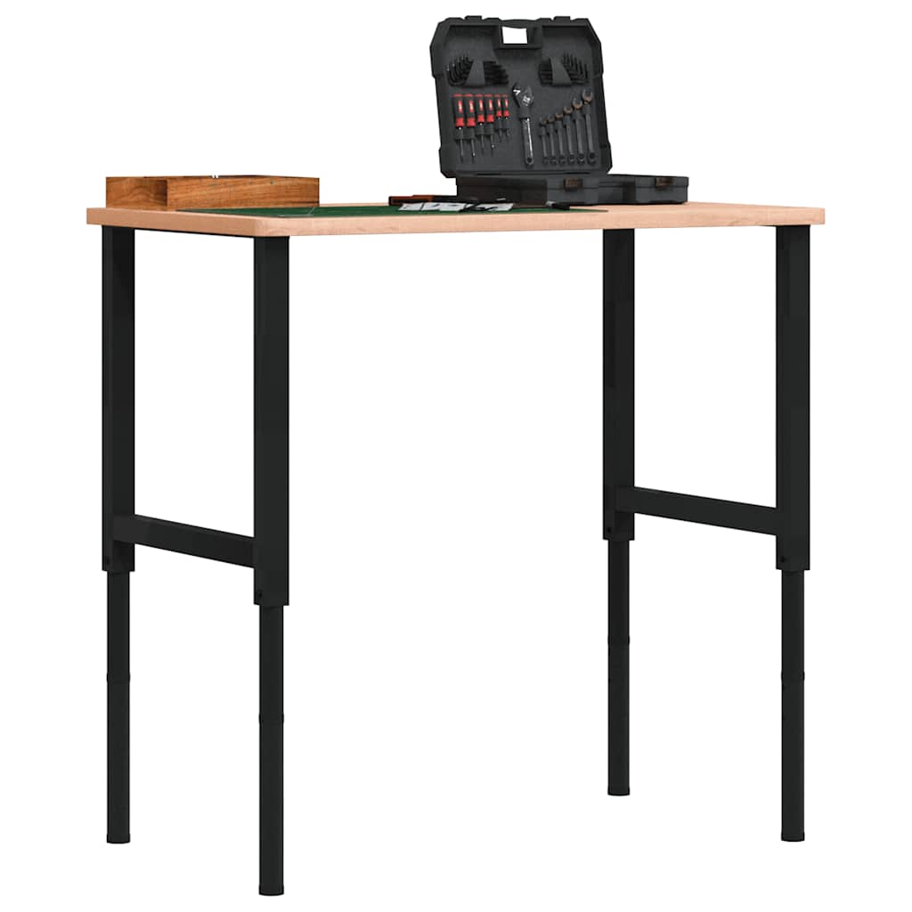 stel til arbejdsbænk 2 stk. 55x(69-95,5) cm metal sort