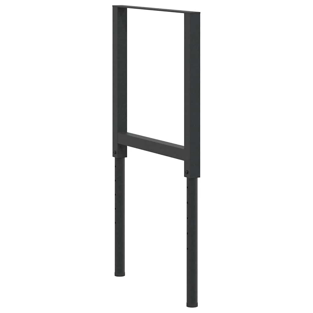 stel til arbejdsbænk 2 stk. 55x(69-95,5) cm metal sort