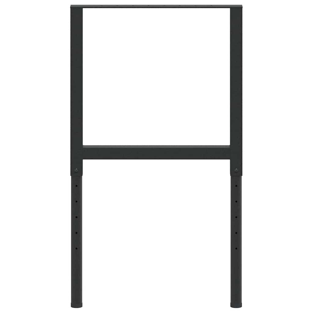 stel til arbejdsbænk 2 stk. 55x(69-95,5) cm metal sort
