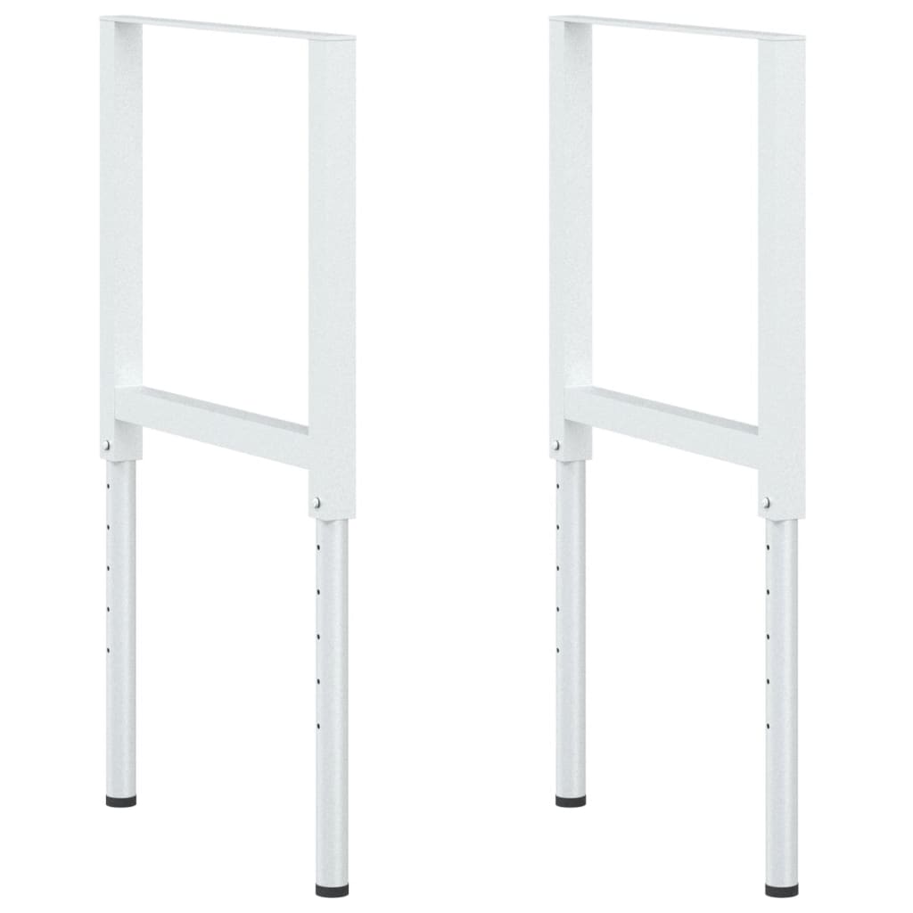 stel til arbejdsbænk 2 stk. 55x(69-95,5) cm metal grå
