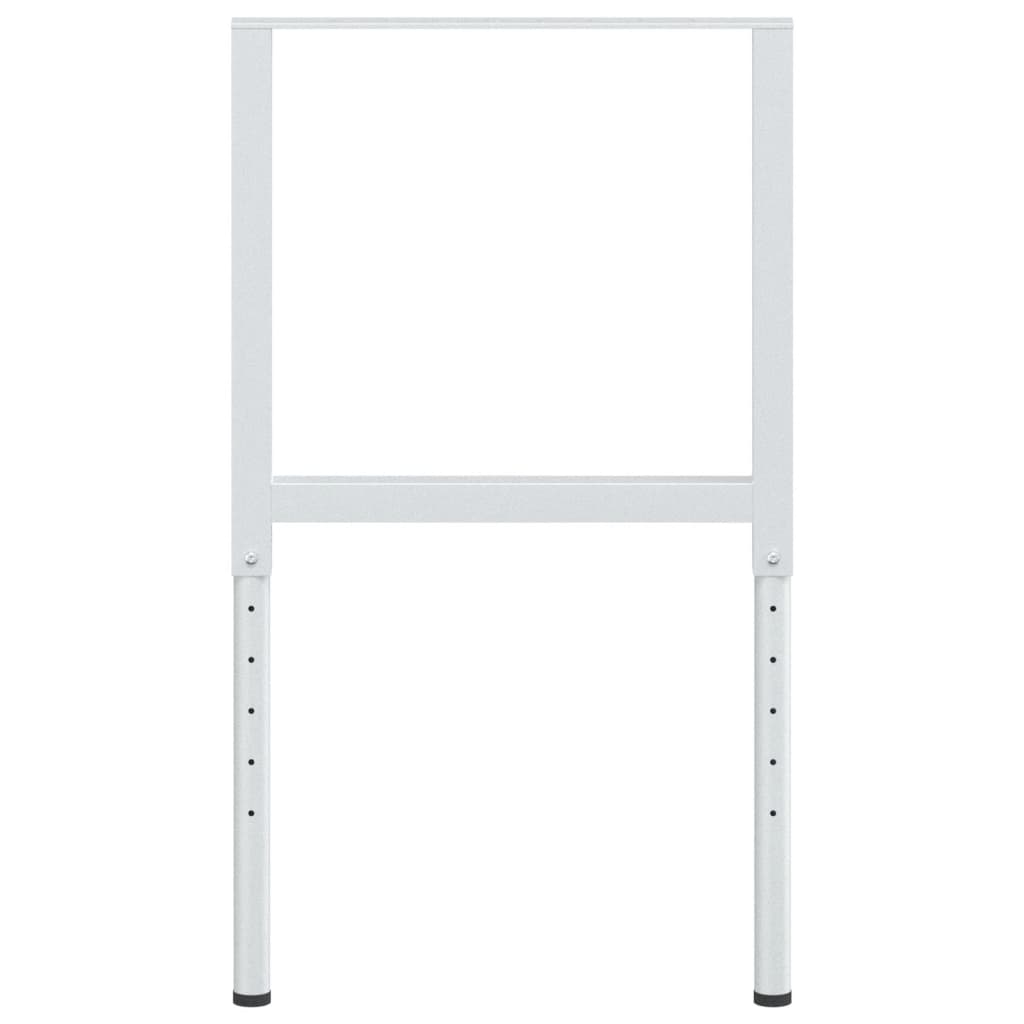 stel til arbejdsbænk 2 stk. 55x(69-95,5) cm metal grå