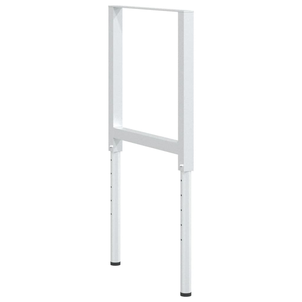 stel til arbejdsbænk 2 stk. 55x(69-95,5) cm metal grå